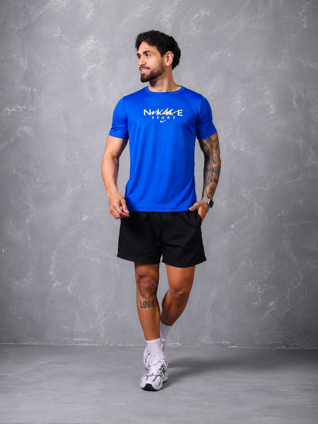 Camiseta Dry Fit Nike Sport Azul Royal
