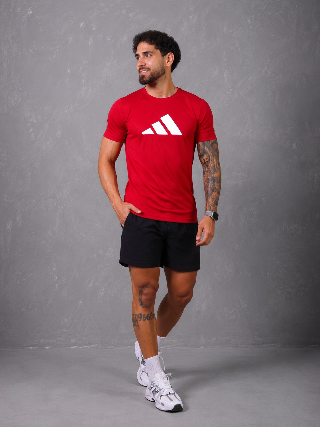 Camiseta Dry Fit Adidas Vermelha