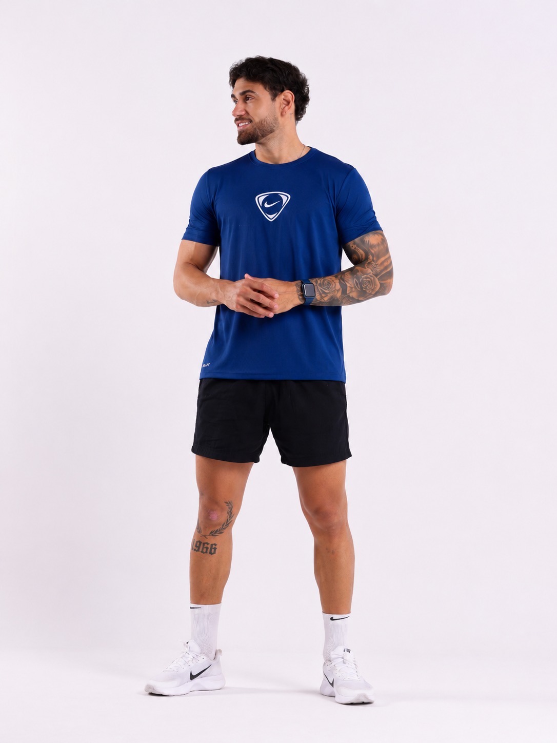 Camiseta Dry Fit Nike Retrô Azul Royal