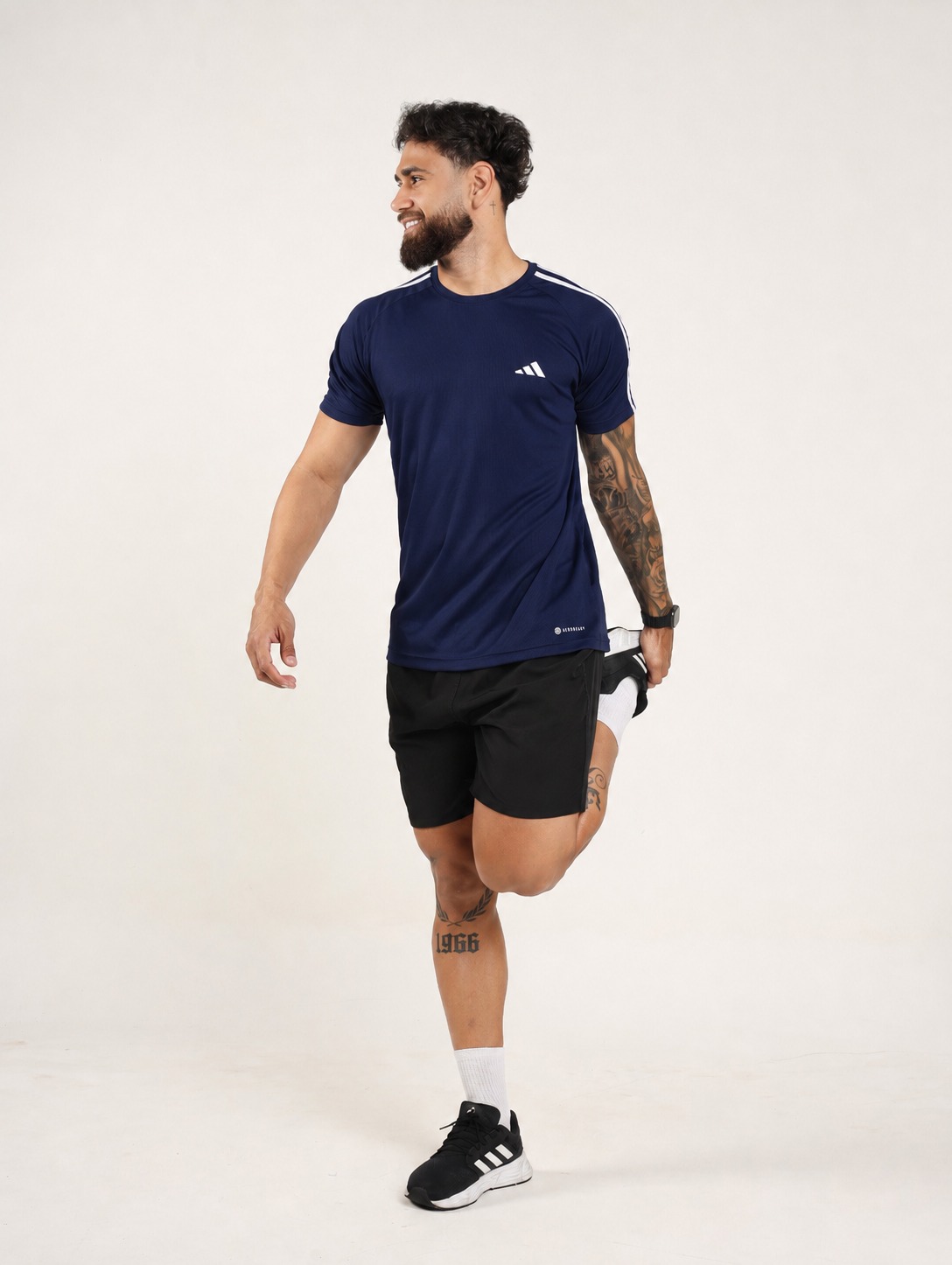 Camiseta Adidas 3 listras Marinho