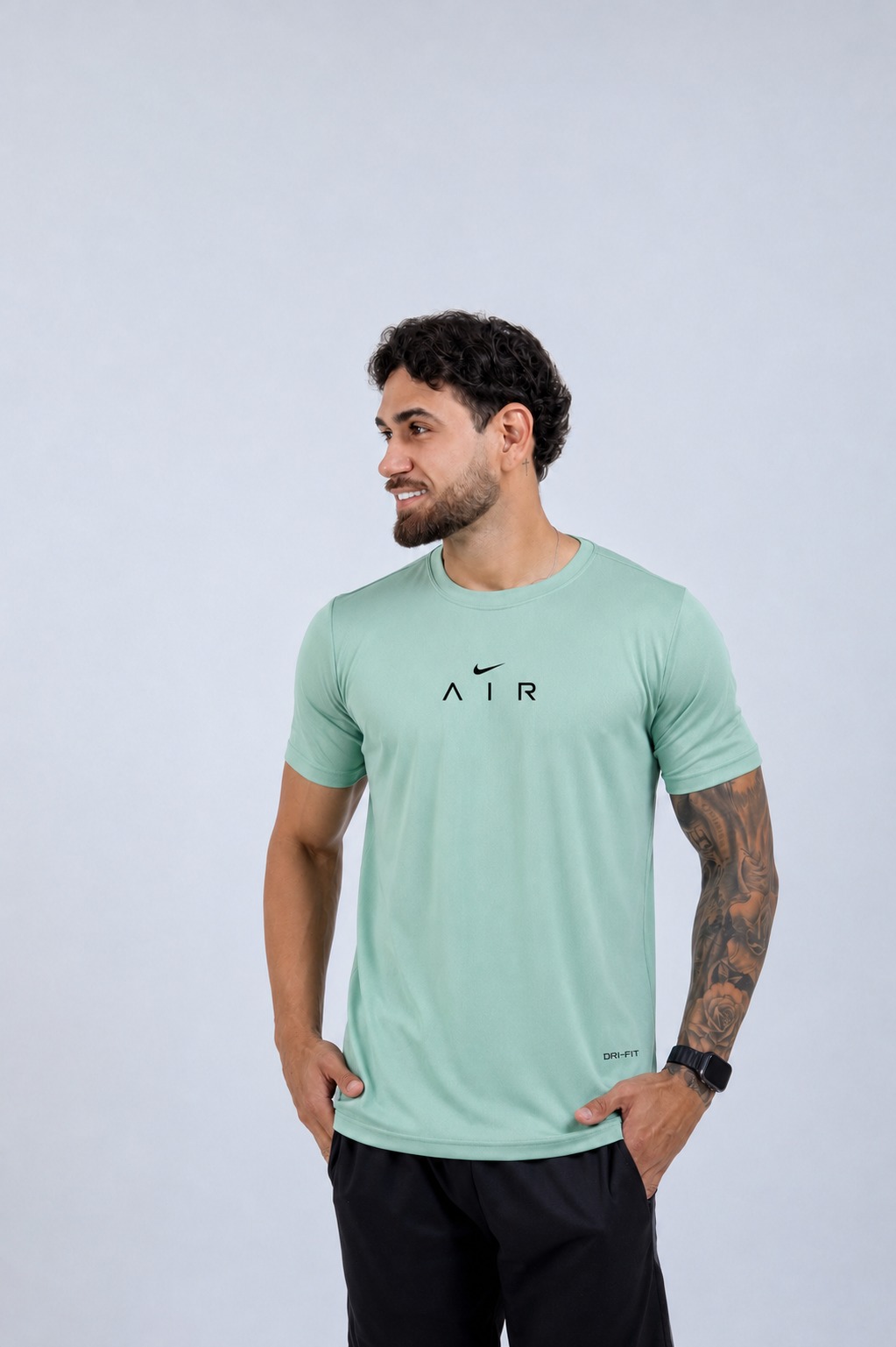 Camiseta Nike Air Verde Água